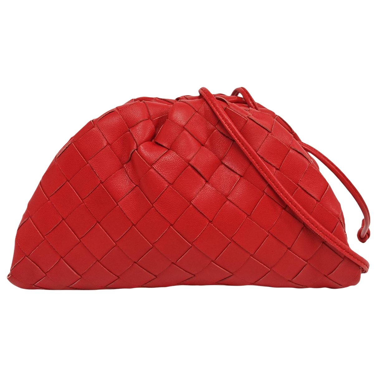 Pouch leather handbag