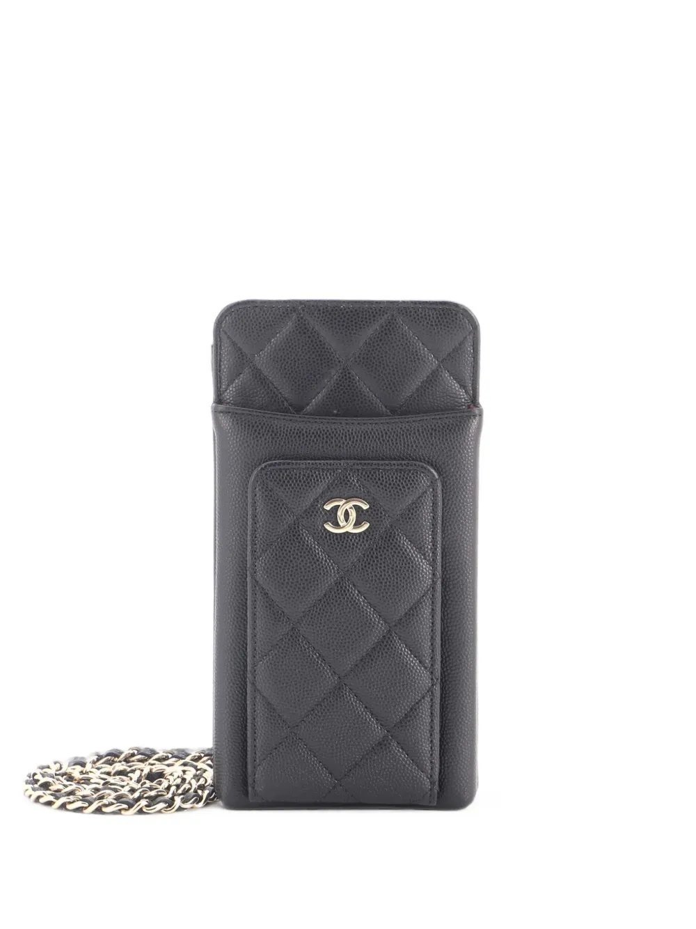 O Phone Holder Quilted Caviar crossbody bag