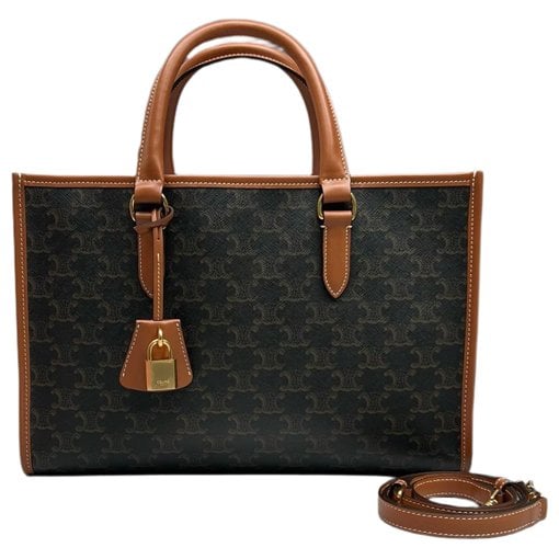 Triomphe leather tote