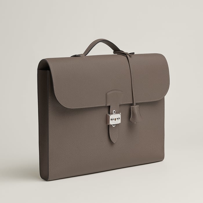 Gris Étain Sac a Depeches Light 1-37 Briefcase