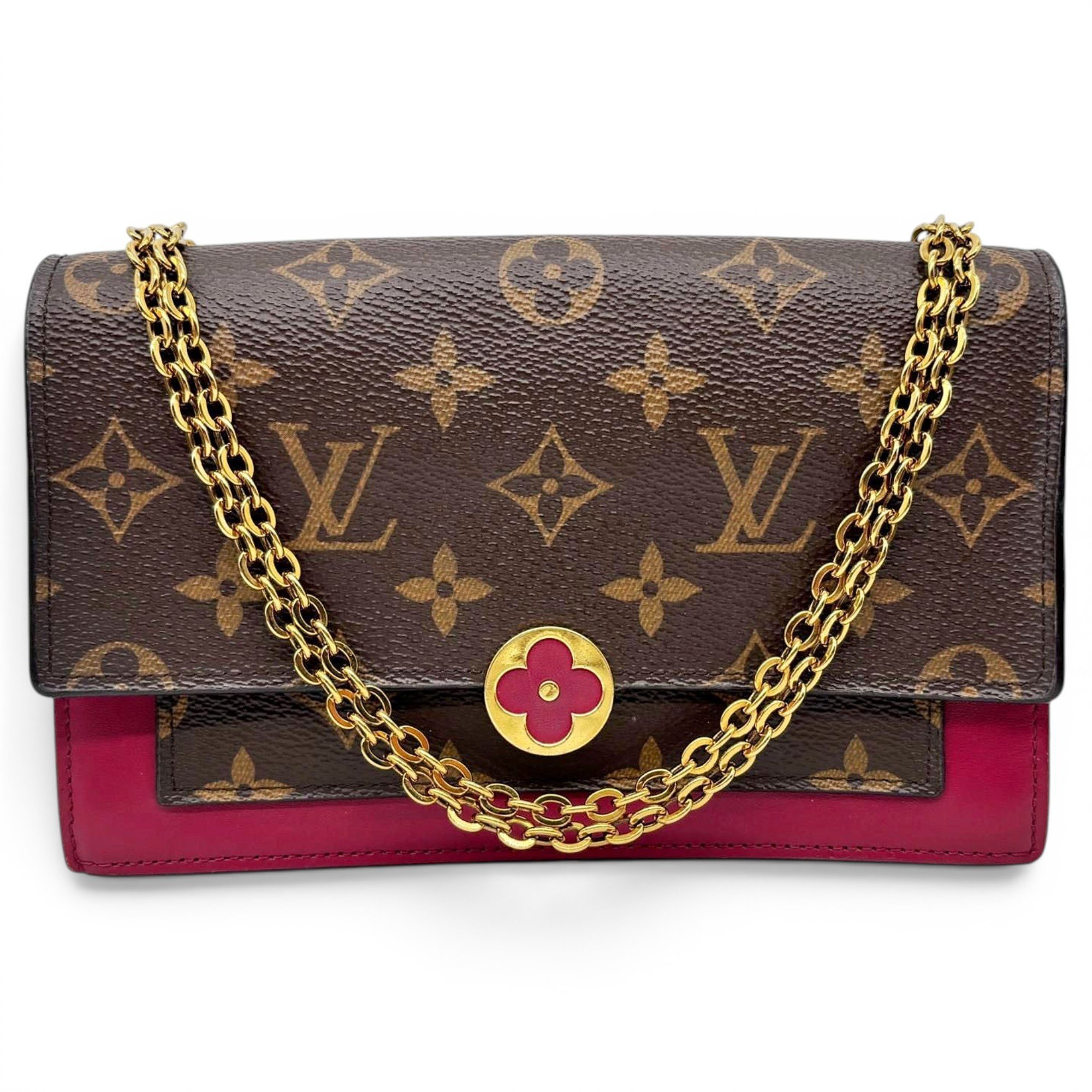 Flore chain cloth crossbody bag