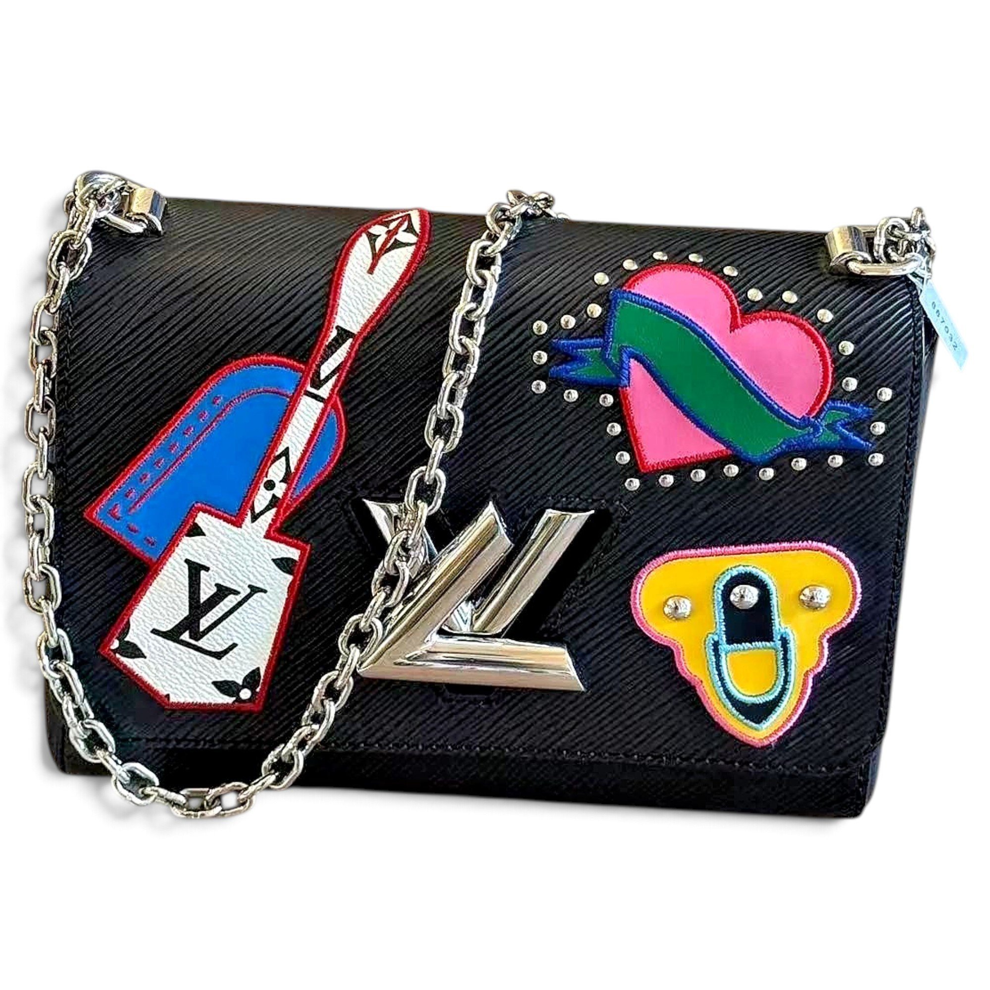 Twist leather handbag