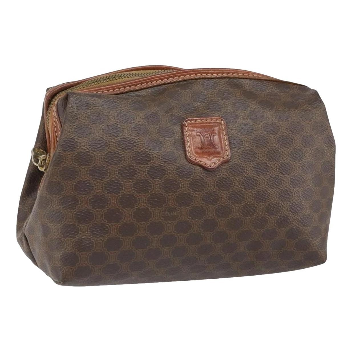 Leather clutch bag