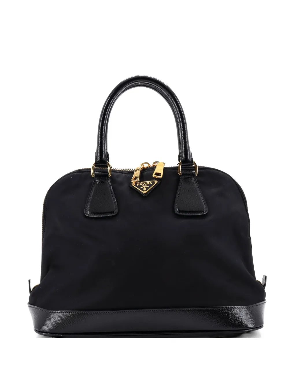 Promenade Bag Tessuto and Vernice Saffiano Leather Medium satchel