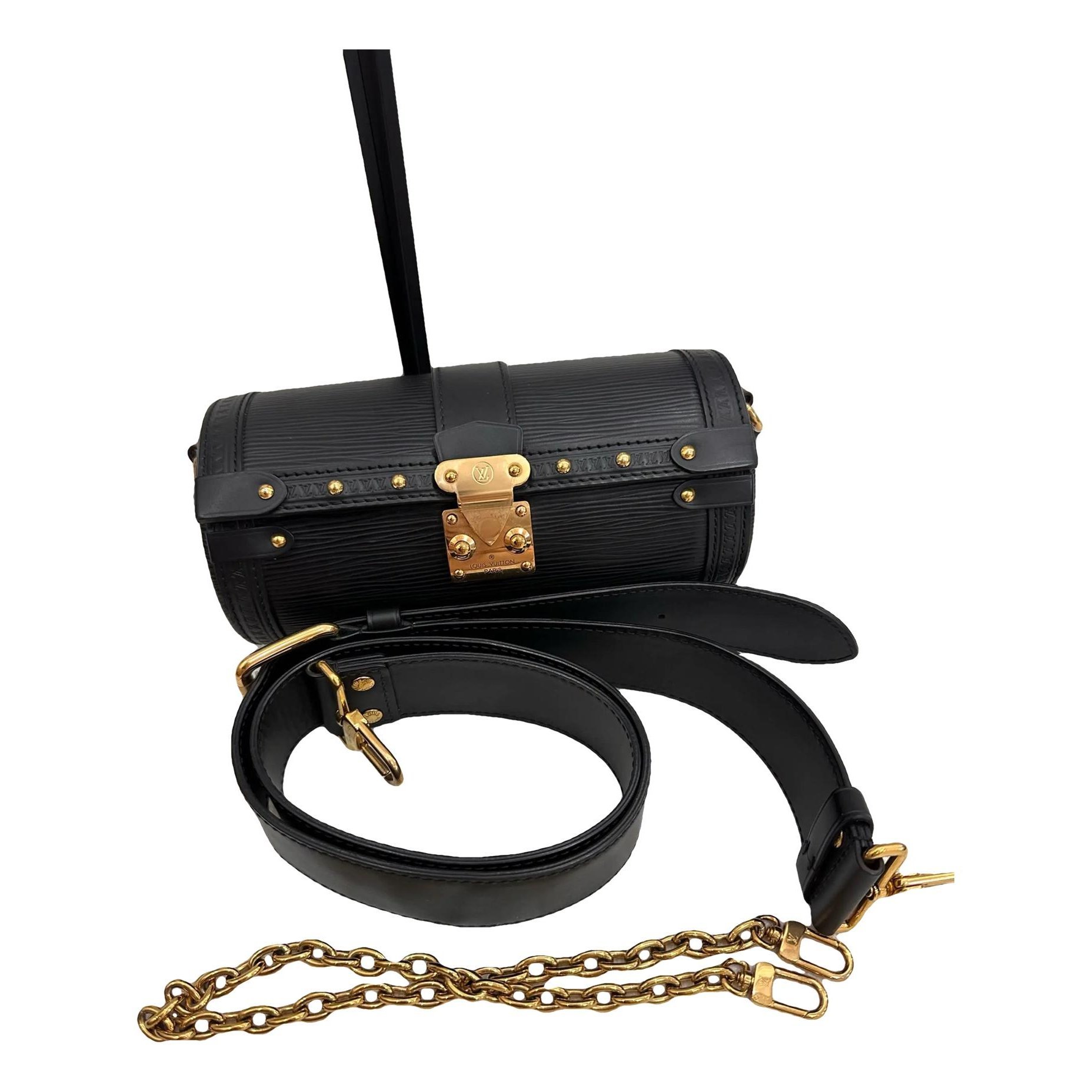 Papillon Trunk leather handbag