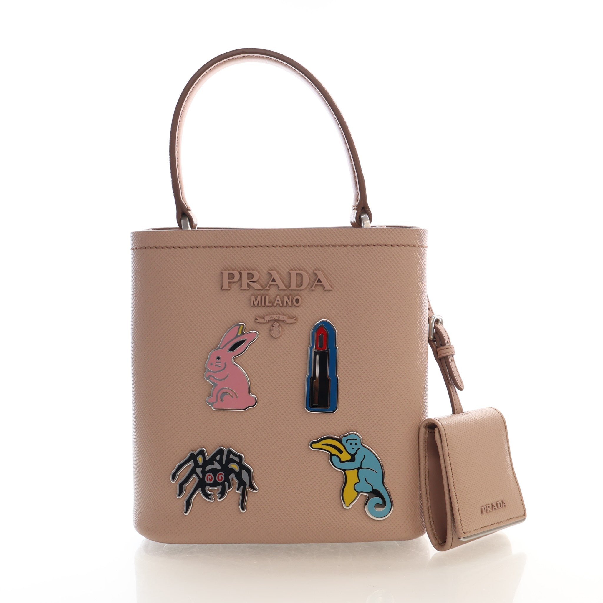 Prada Small Panier Saffiano Leather Bag