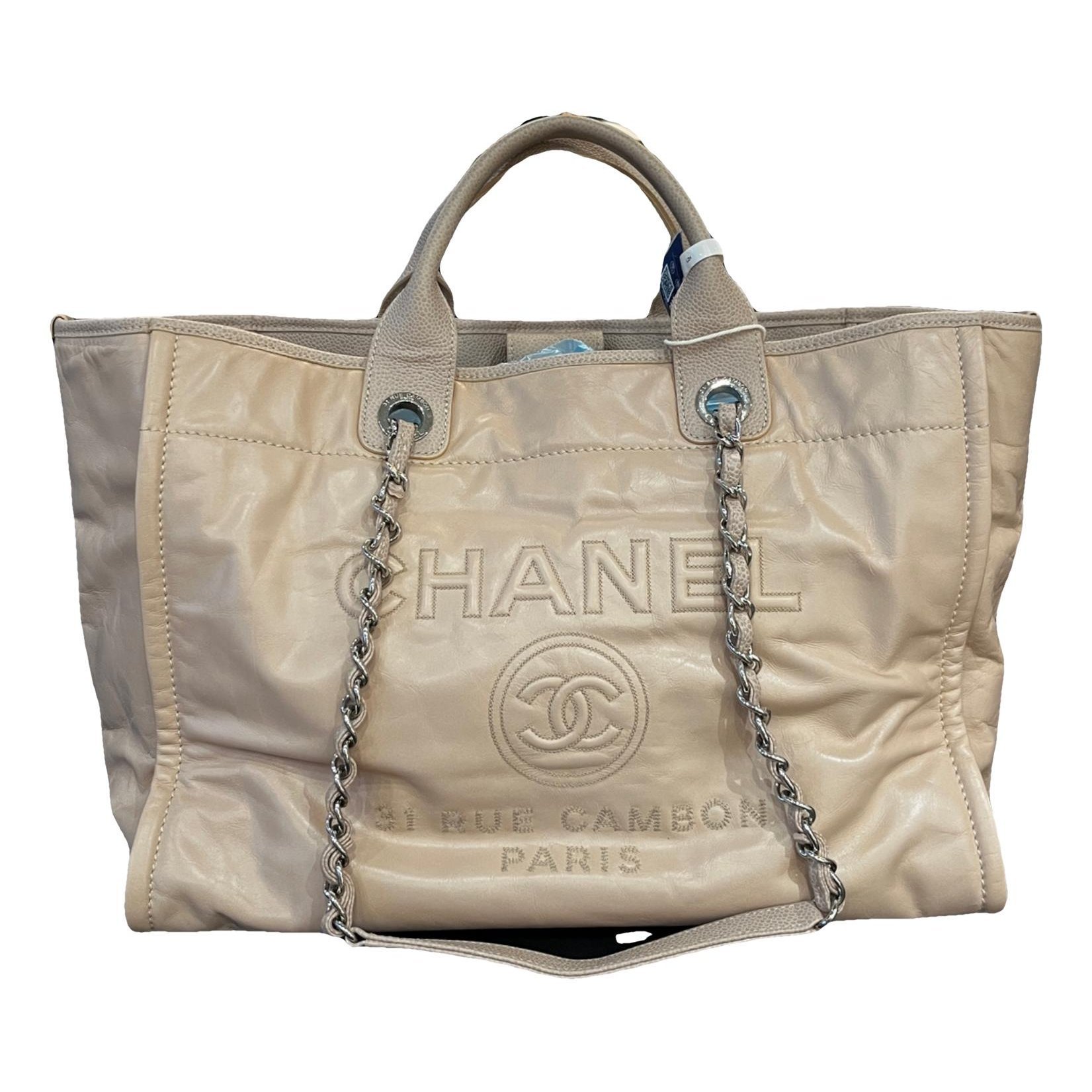 Deauville Chain leather tote