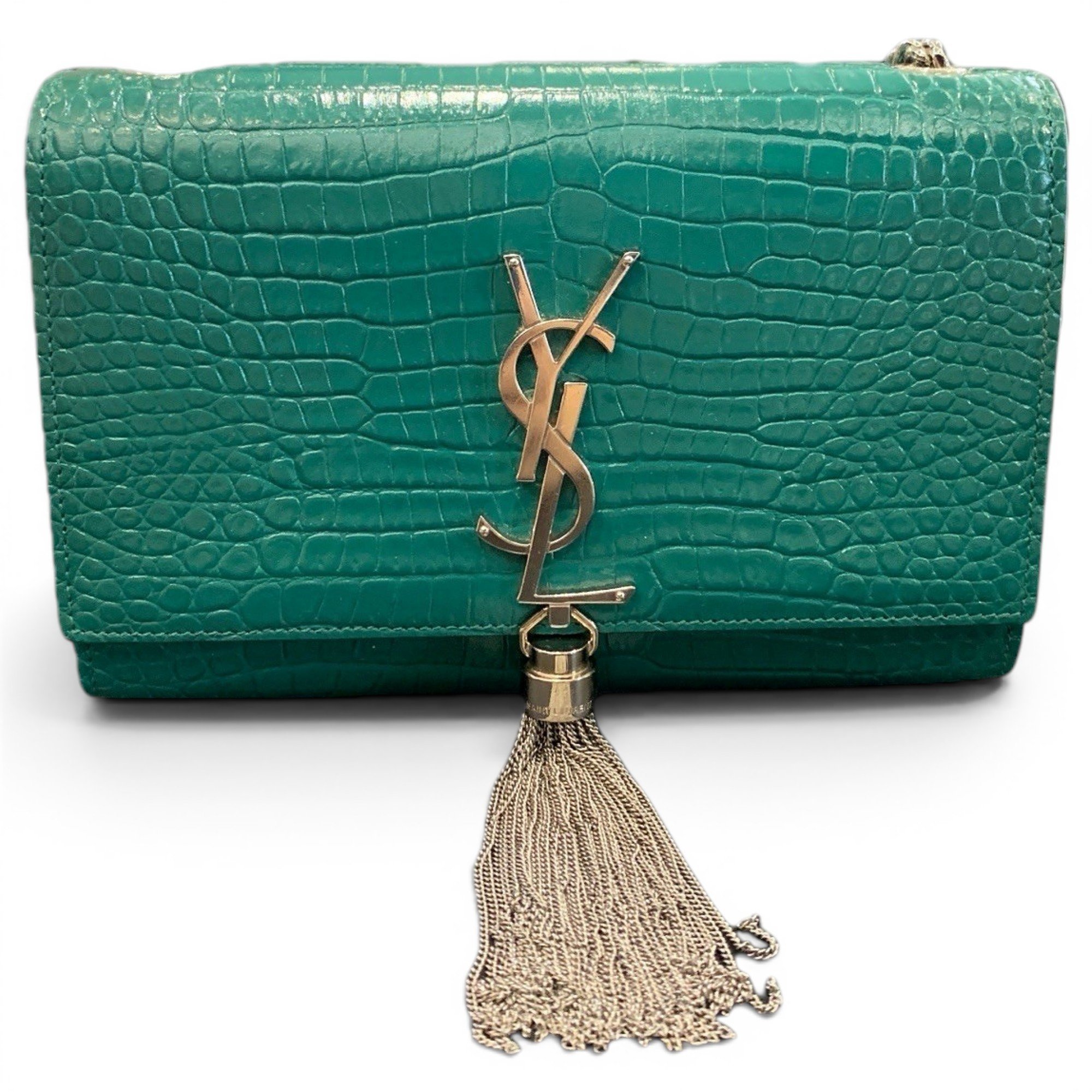 Pompom Kate leather handbag