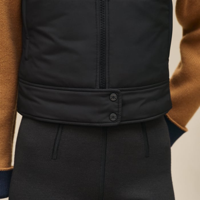 Noir Reversible Sleeveless Jacket