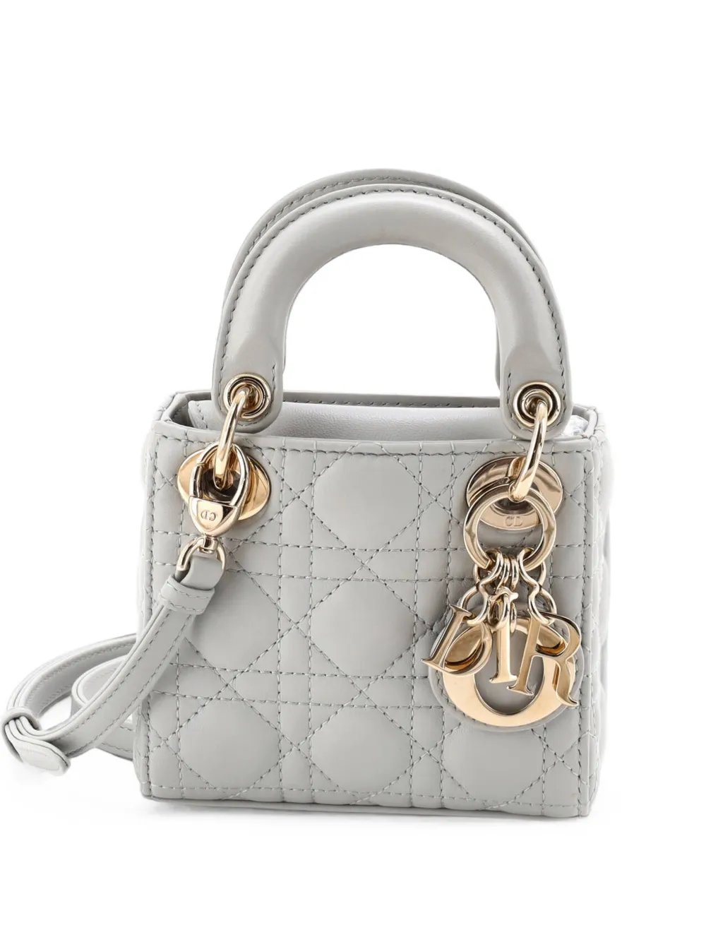 Lady Dior Bag Cannage Quilt Lambskin Micro shoulder bag