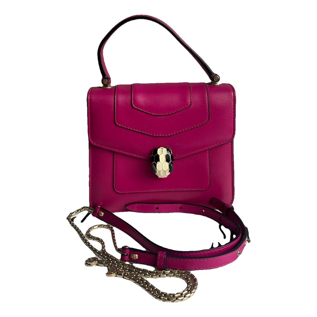 Serpenti leather handbag