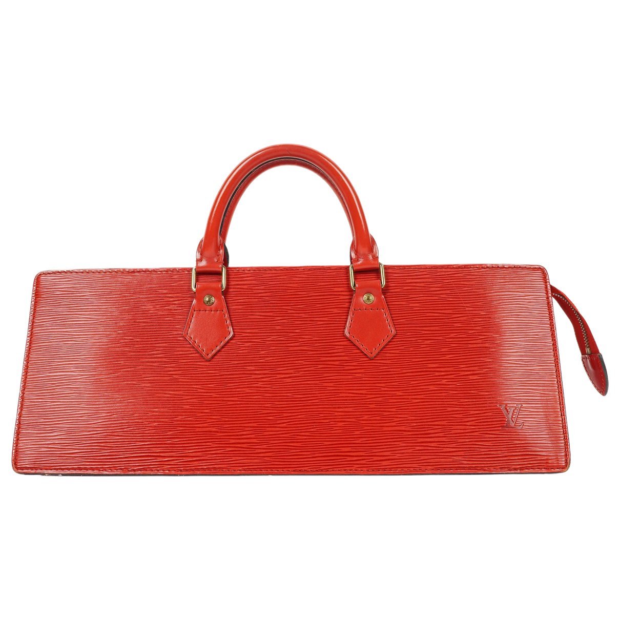 Triangle leather handbag
