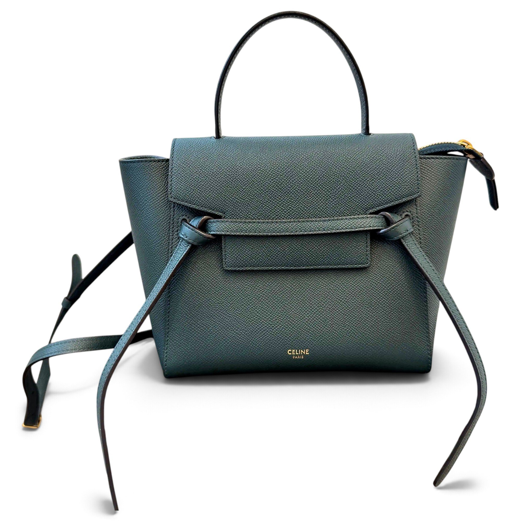 Belt leather handbag