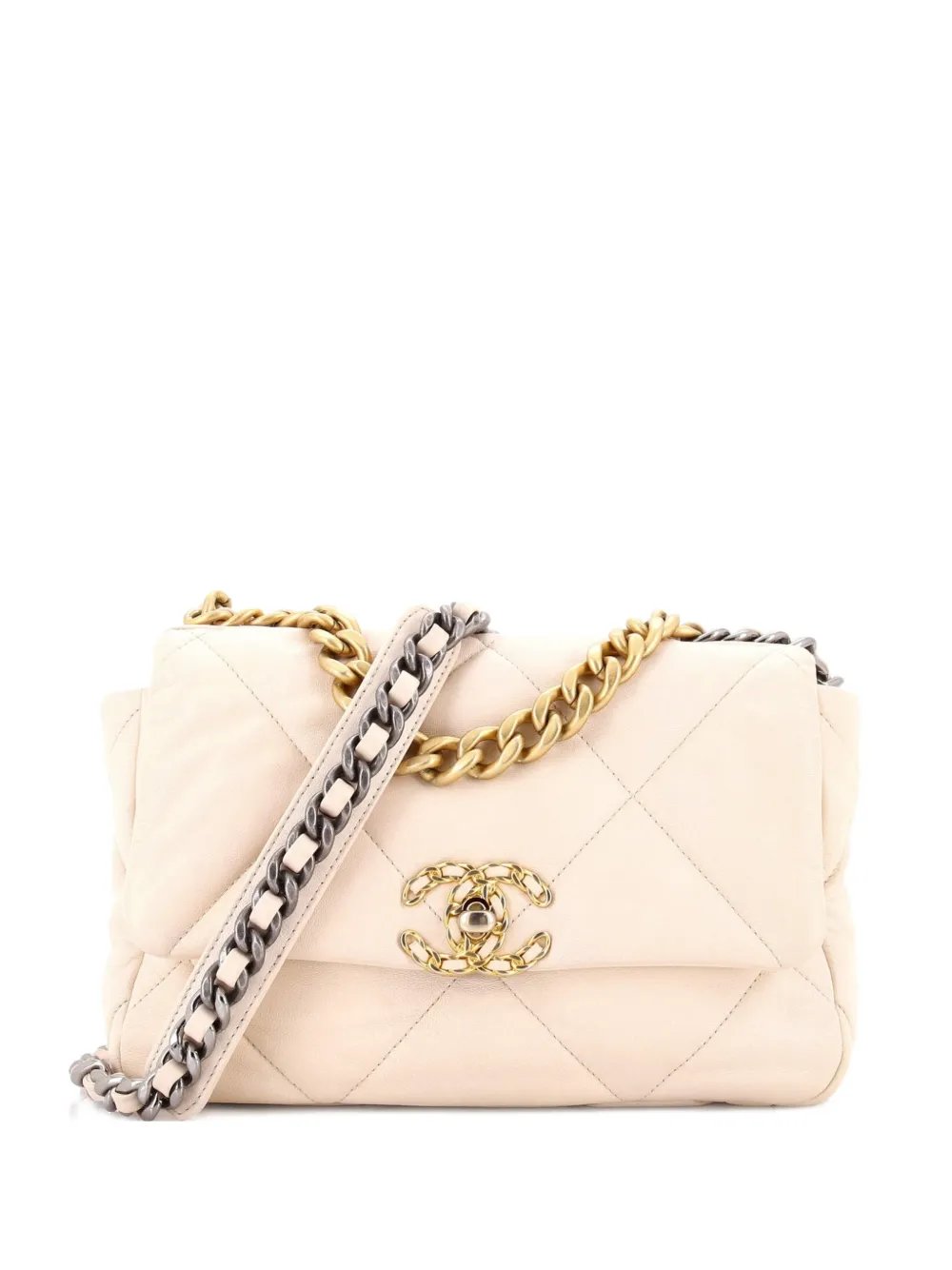 19 Flap Bag Quilted Leather Medium crossbody bag
