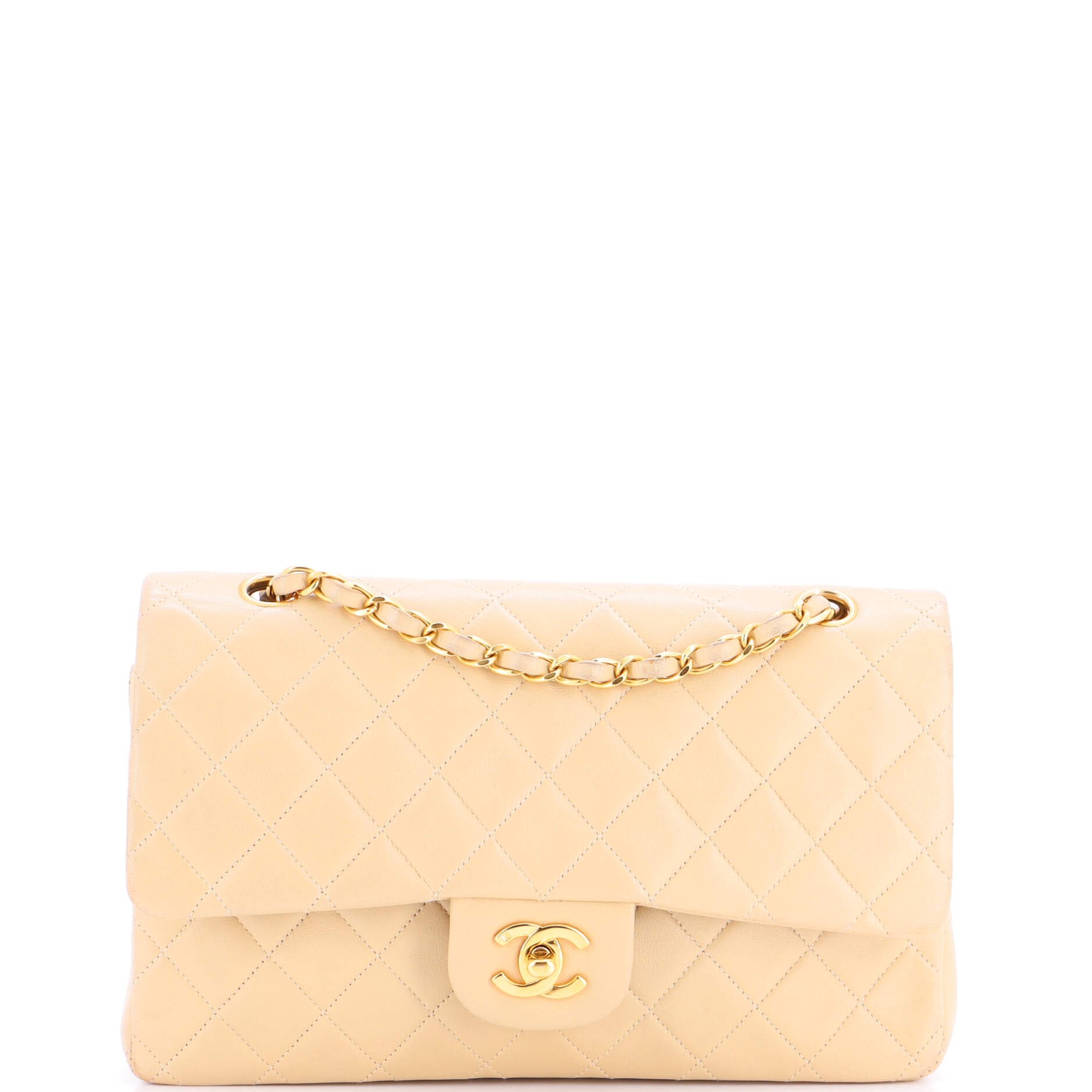 Classic Double Flap Bag Quilted Lambskin Medium