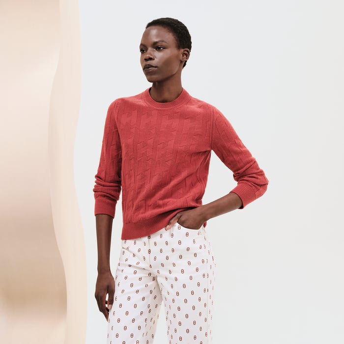 "H" long-sleeve sweater