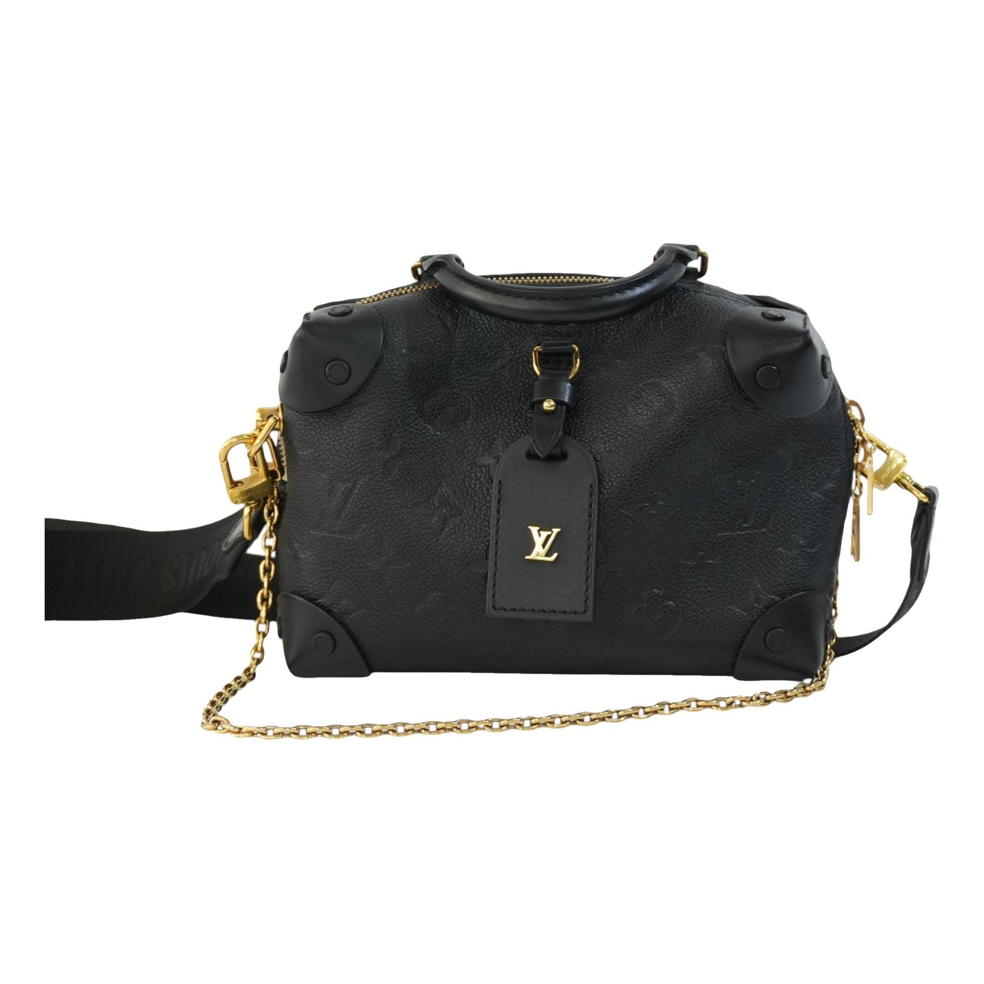 Petite Malle Souple leather crossbody bag