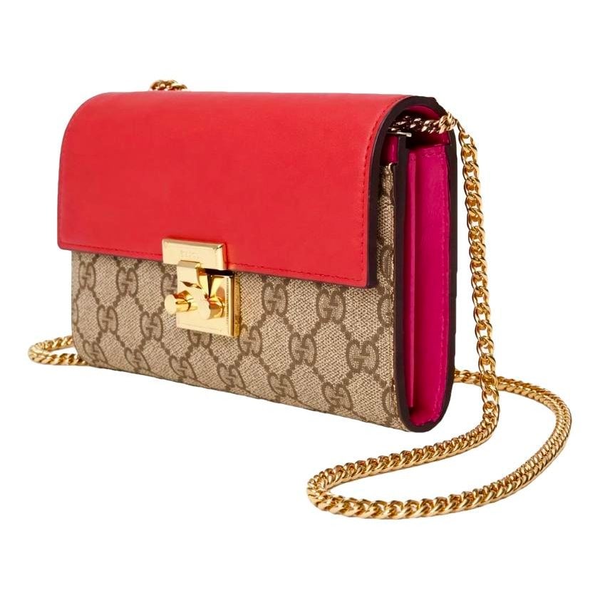 Padlock leather crossbody bag