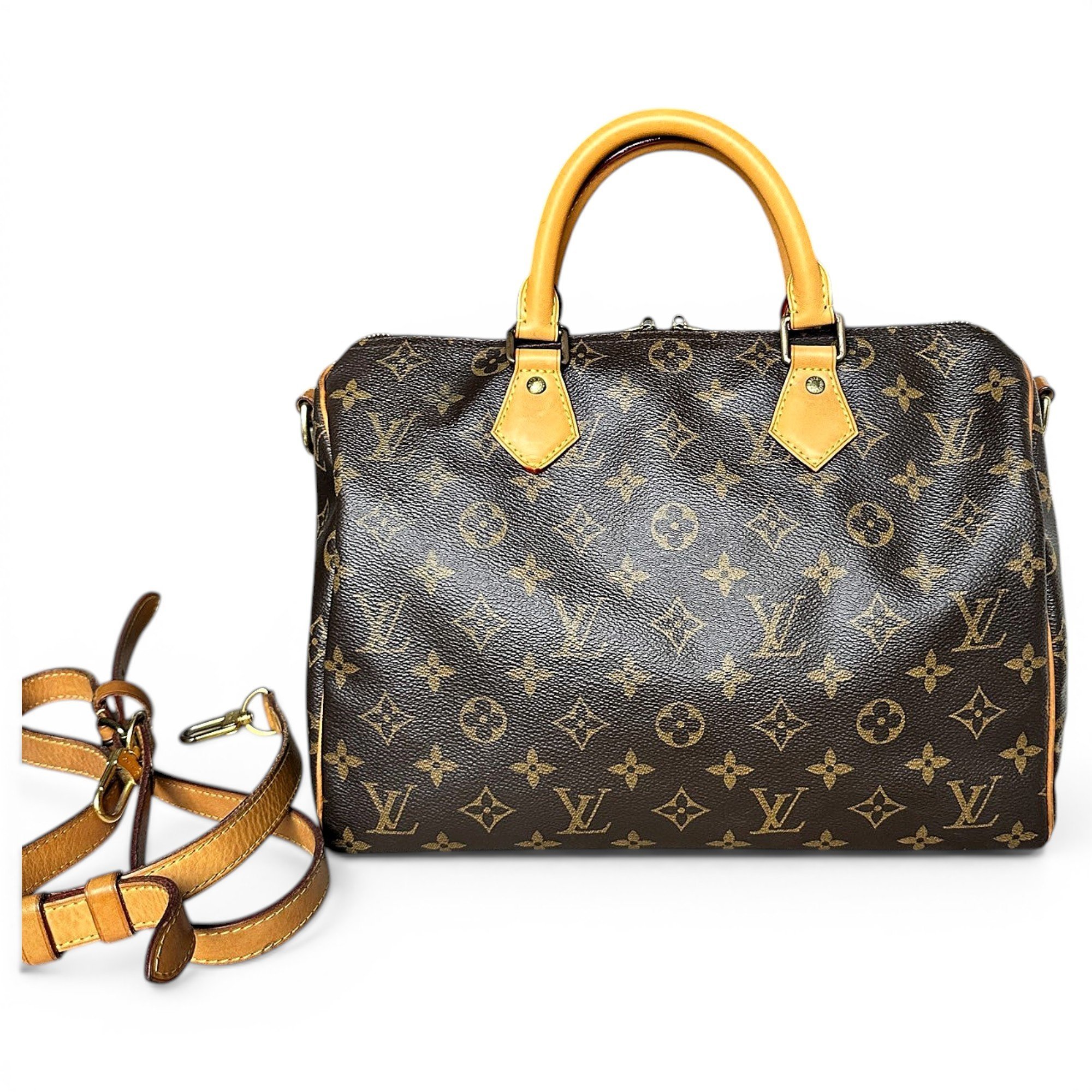 Speedy leather handbag