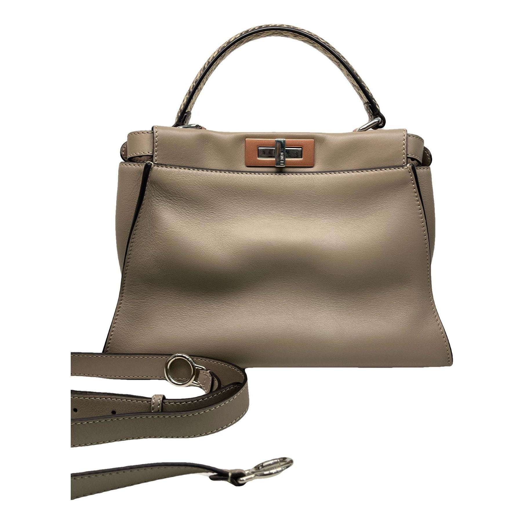 Peekaboo leather handbag
