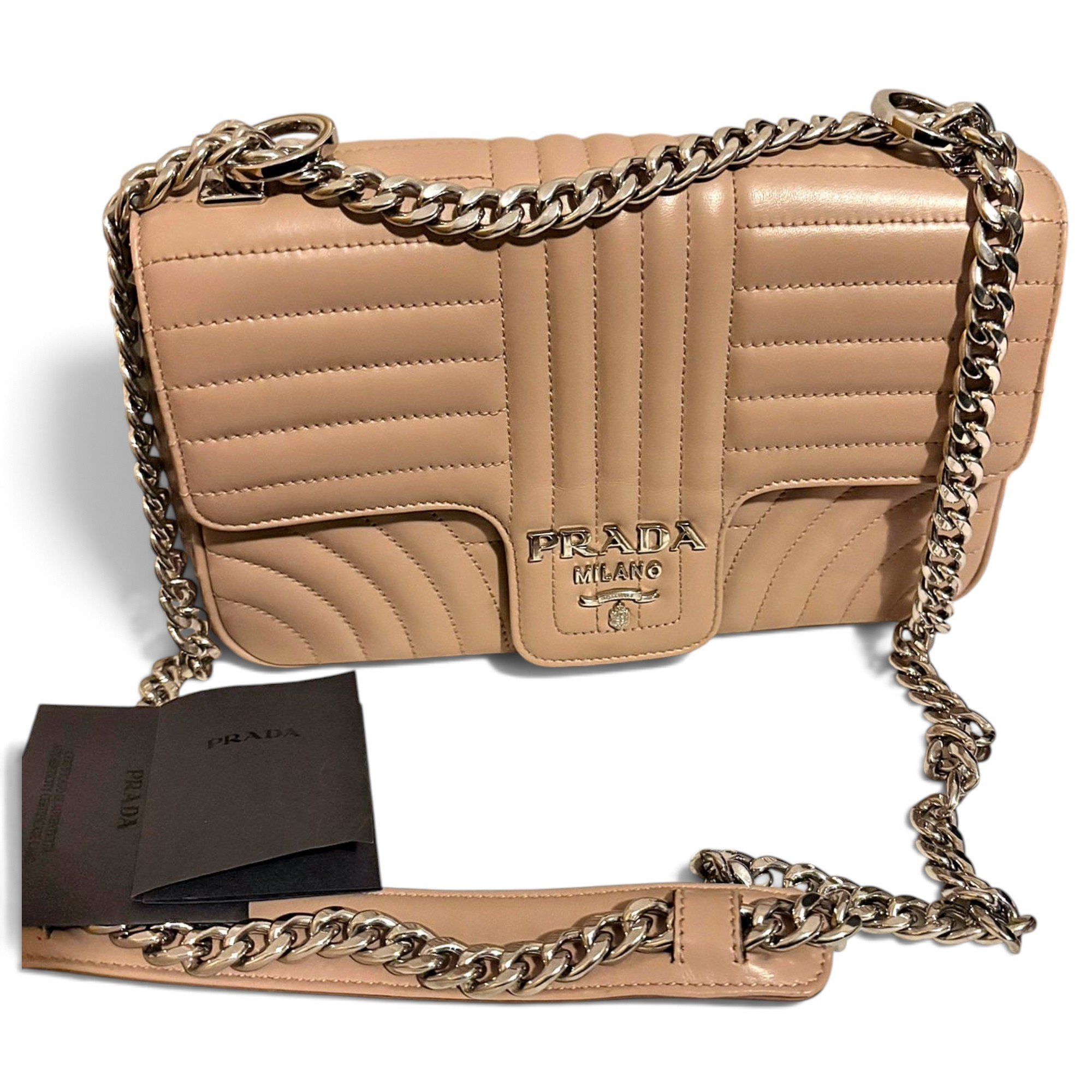Diagramme leather handbag