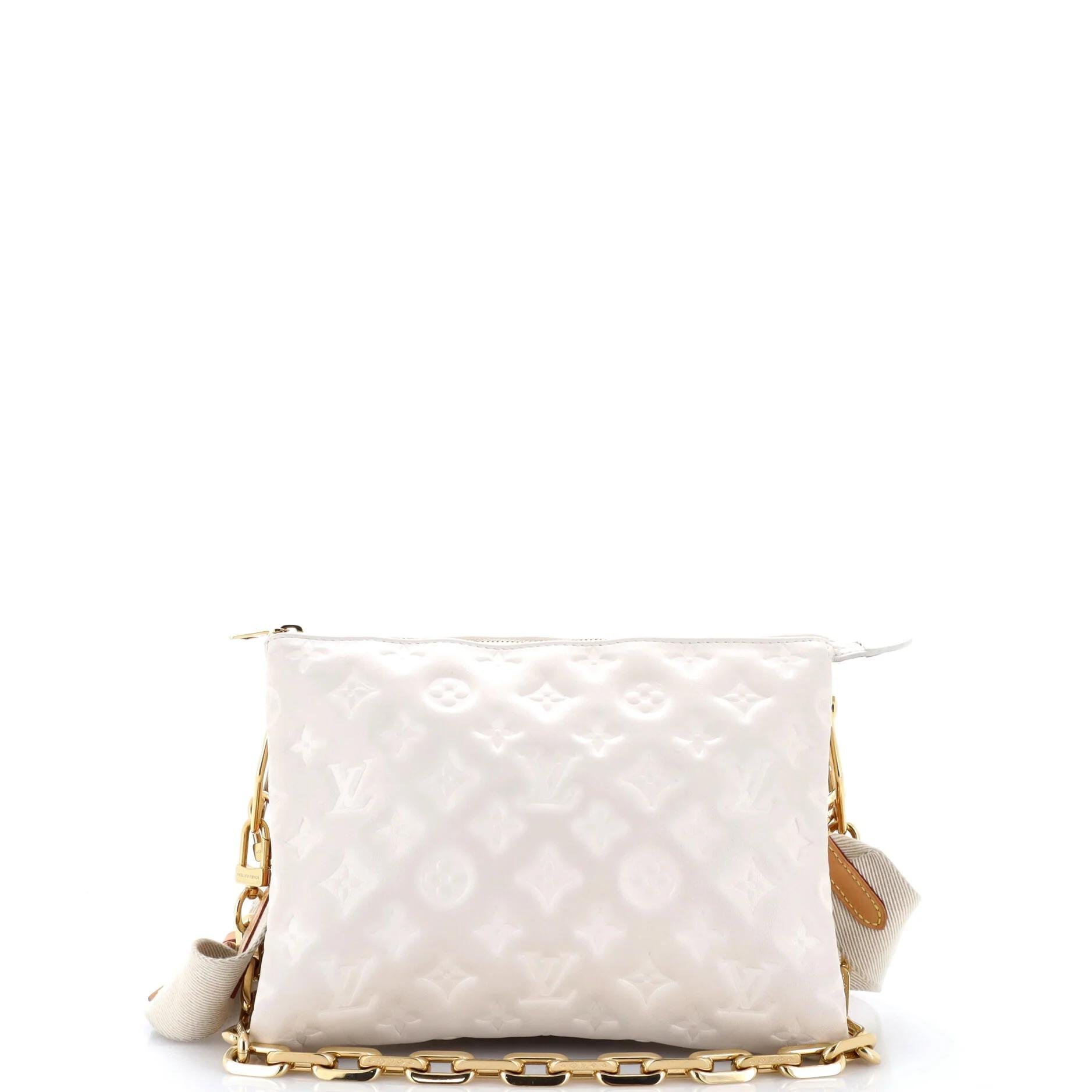 Coussin leather crossbody bag