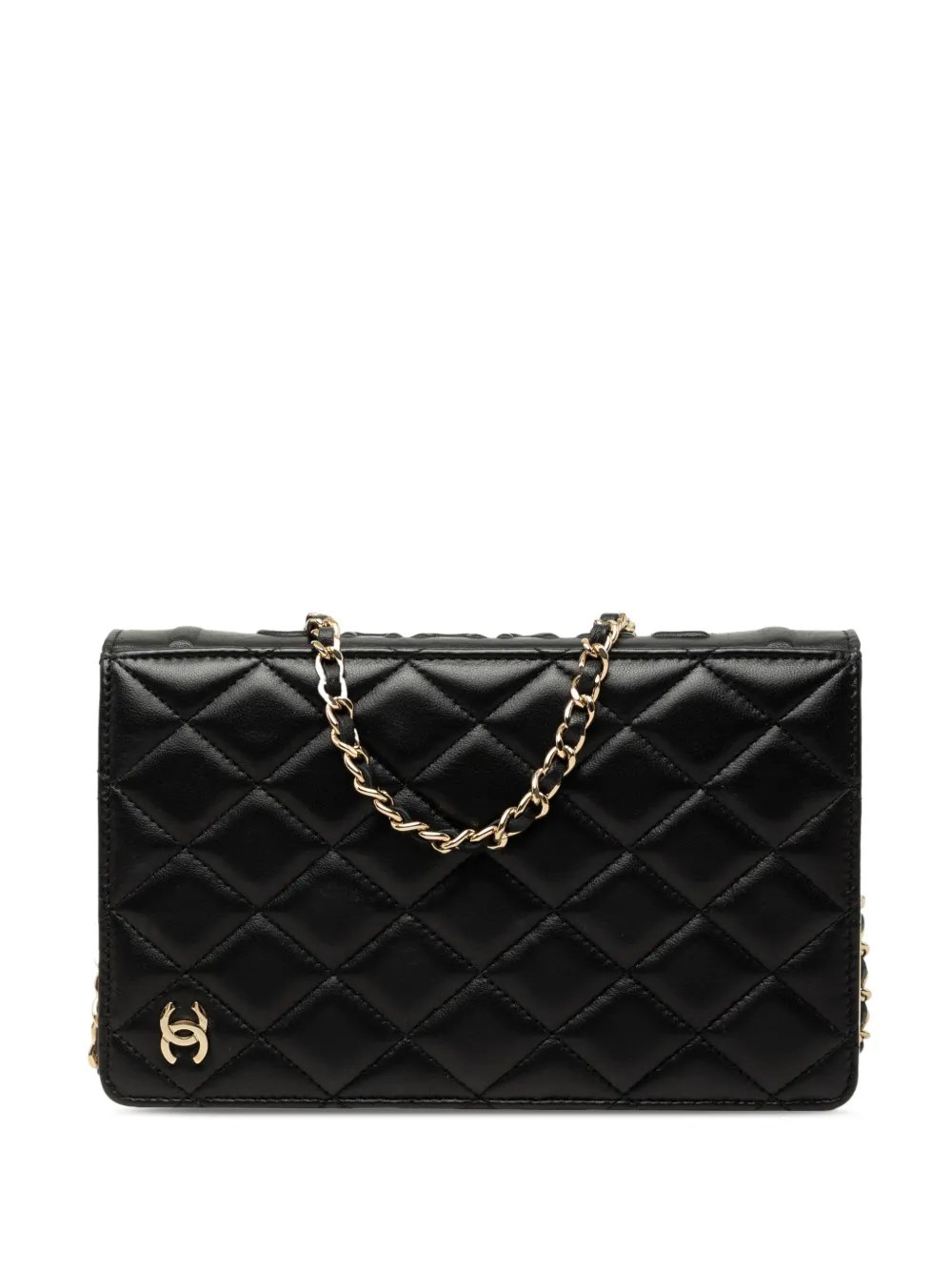 2021-2026 Quilted Lambskin Book Wallet On Chain crossbody bag