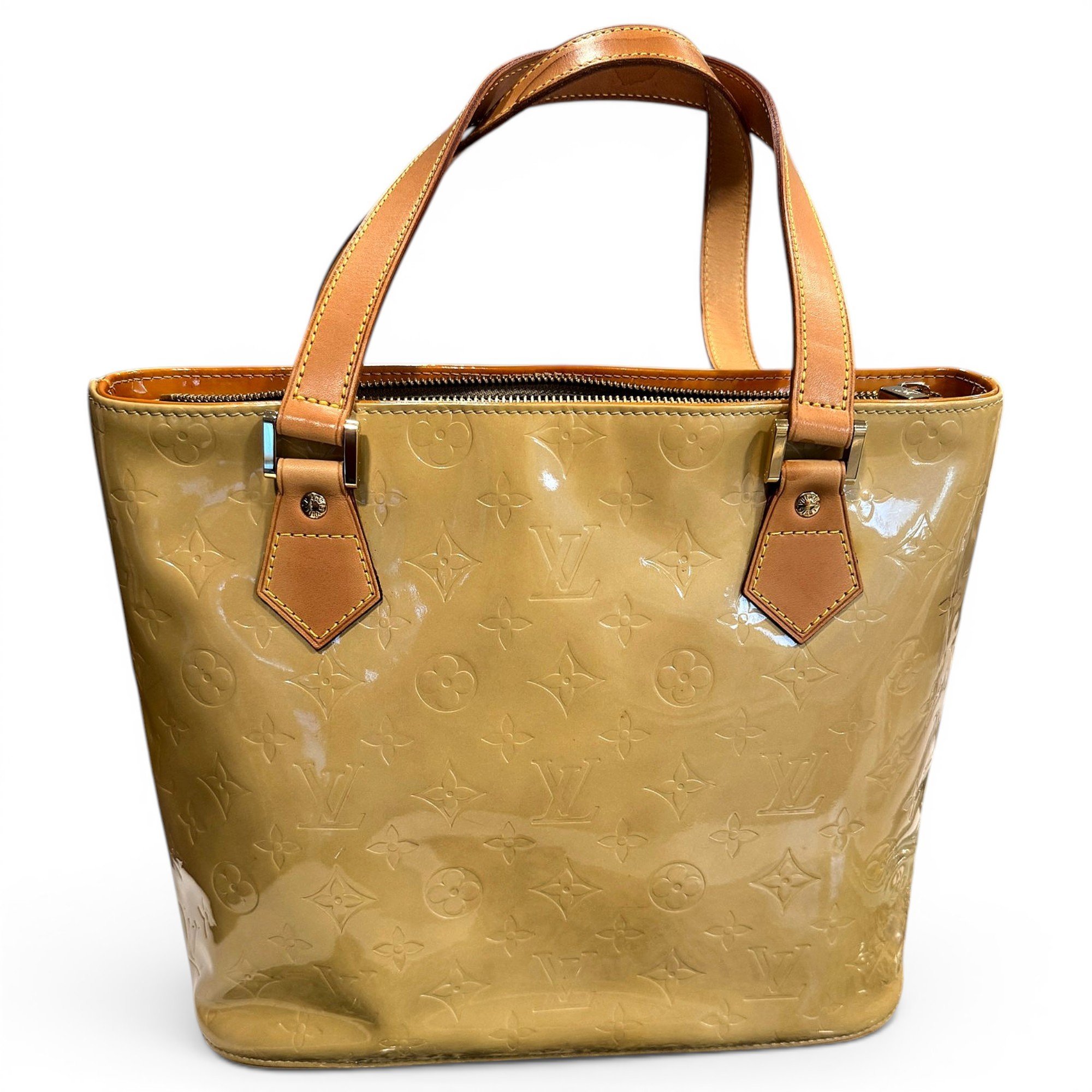 Houston patent leather tote