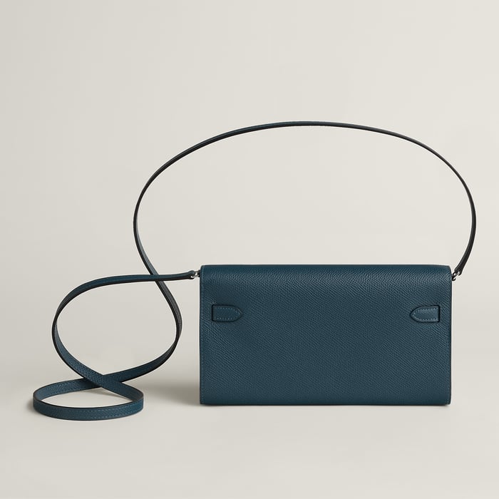 Bleu De Prusse Kelly Classique to Go Wallet