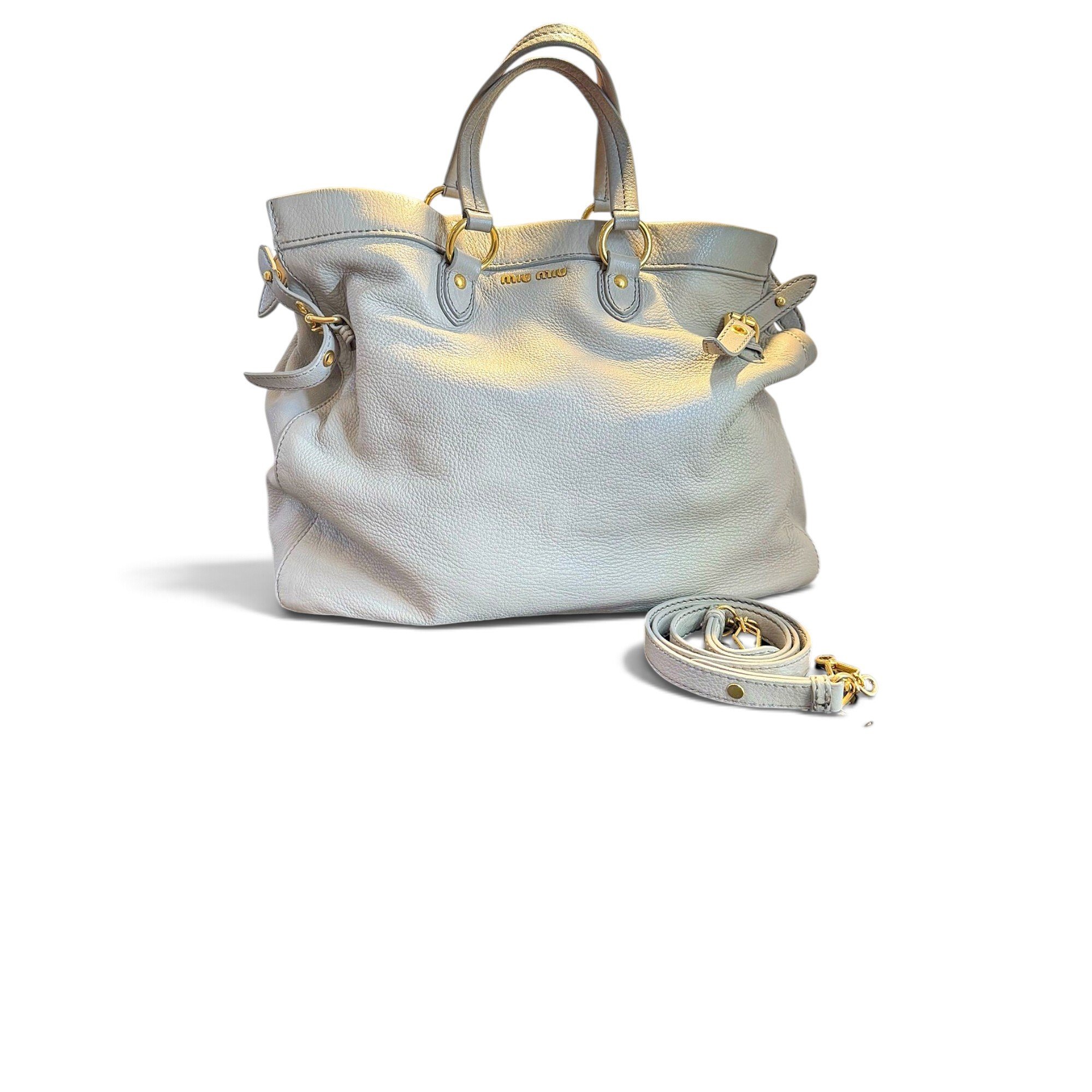 Miu Wander leather handbag