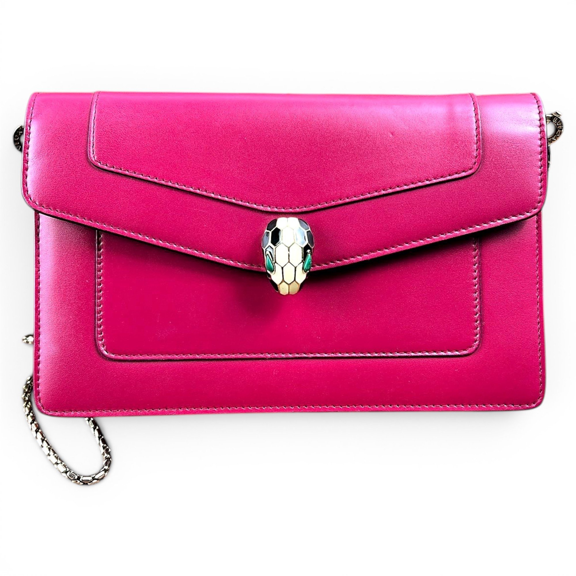Serpenti leather handbag