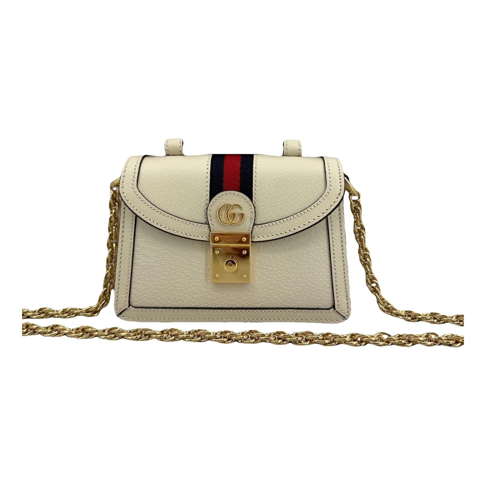 Ophidia Flap Top Handle leather handbag