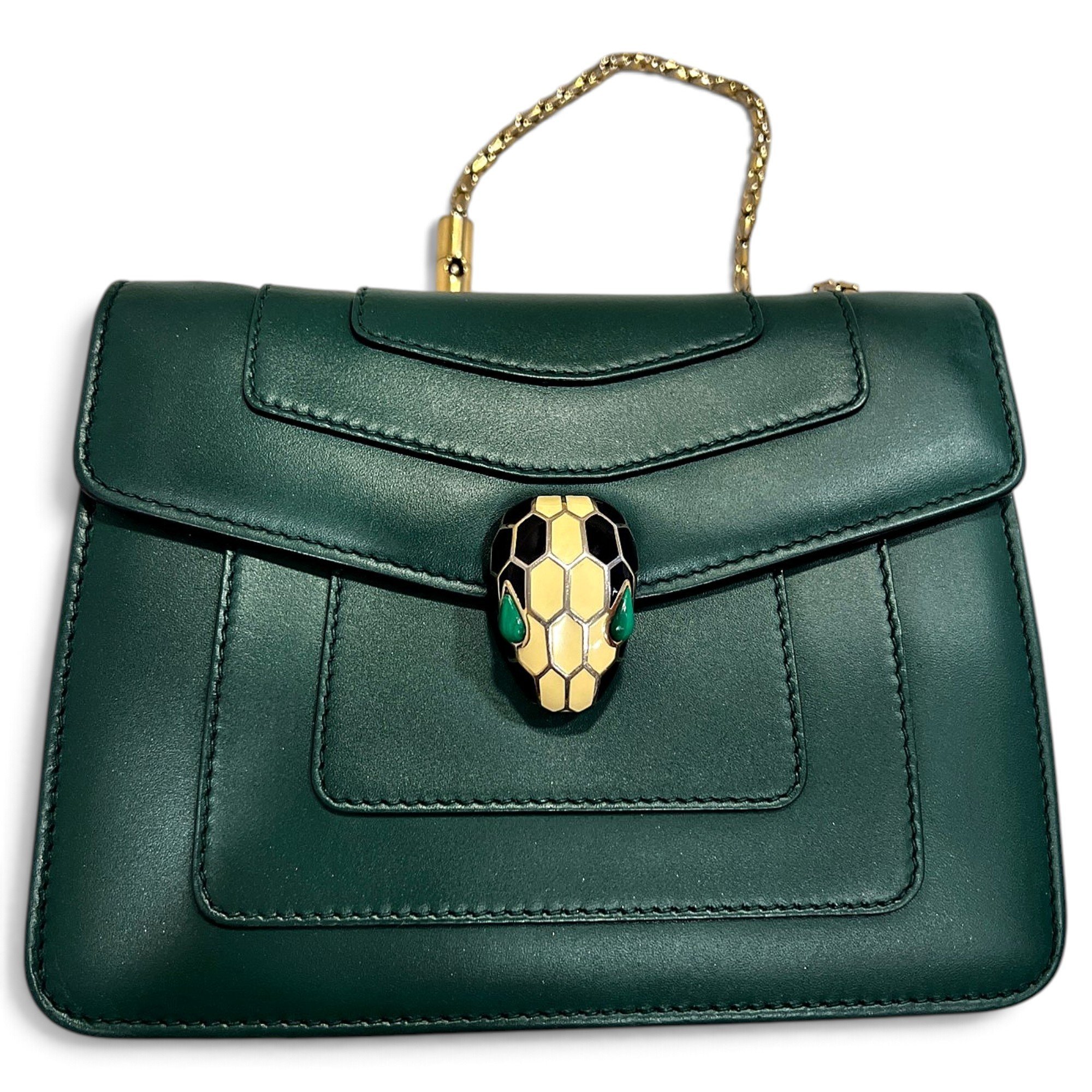 Serpenti leather crossbody bag