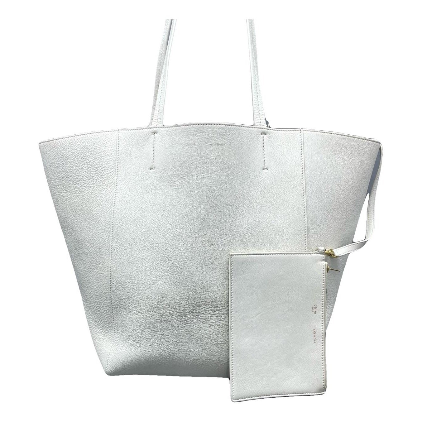 Cabas leather handbag