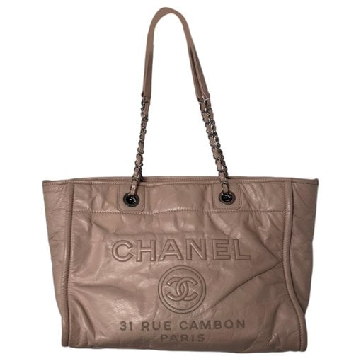 Deauville Chain leather tote