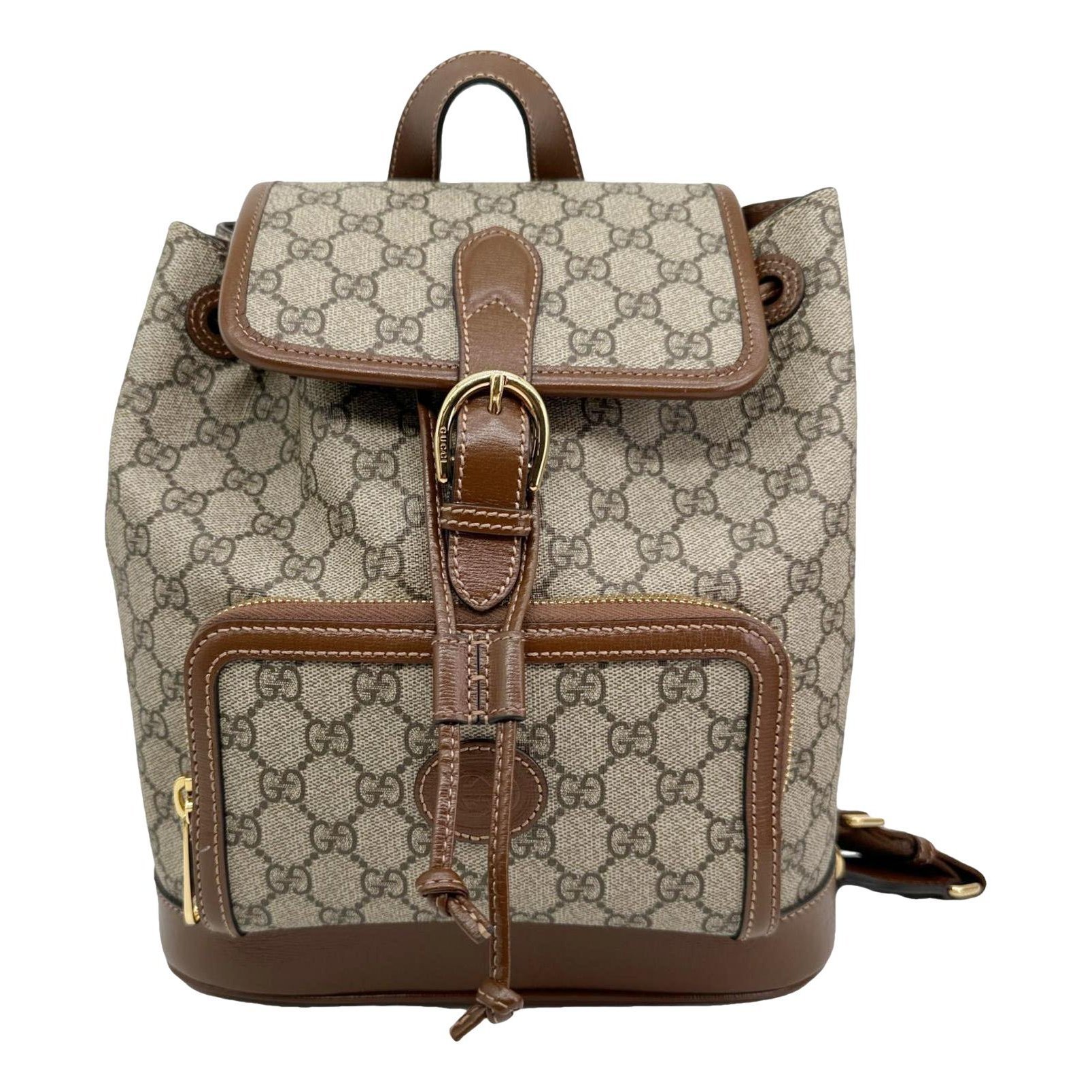 Leather backpack