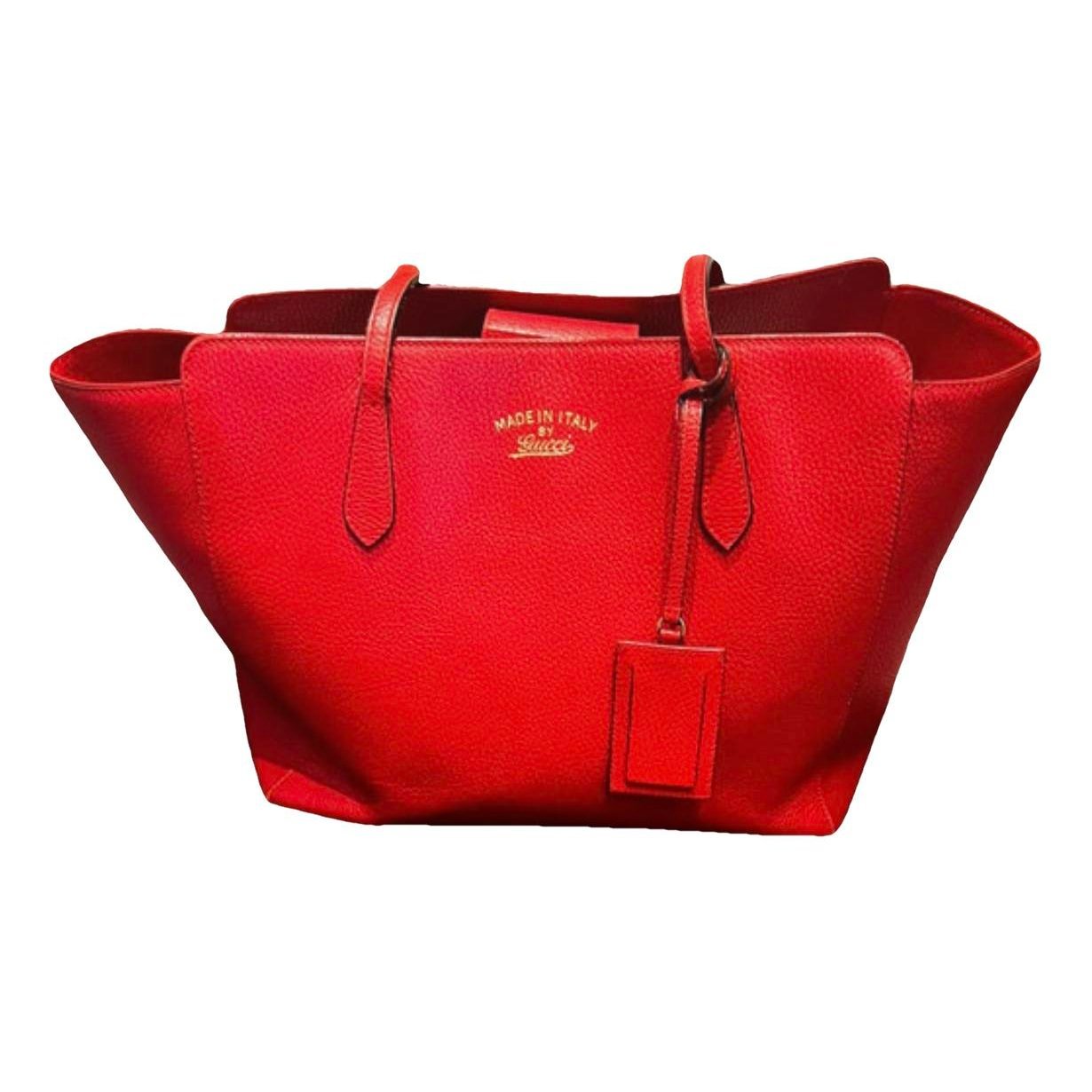 Swing leather tote