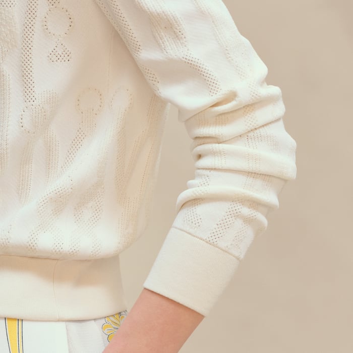 Blanc Naturel "Palefroi Remix" Long-sleeve Cardigan