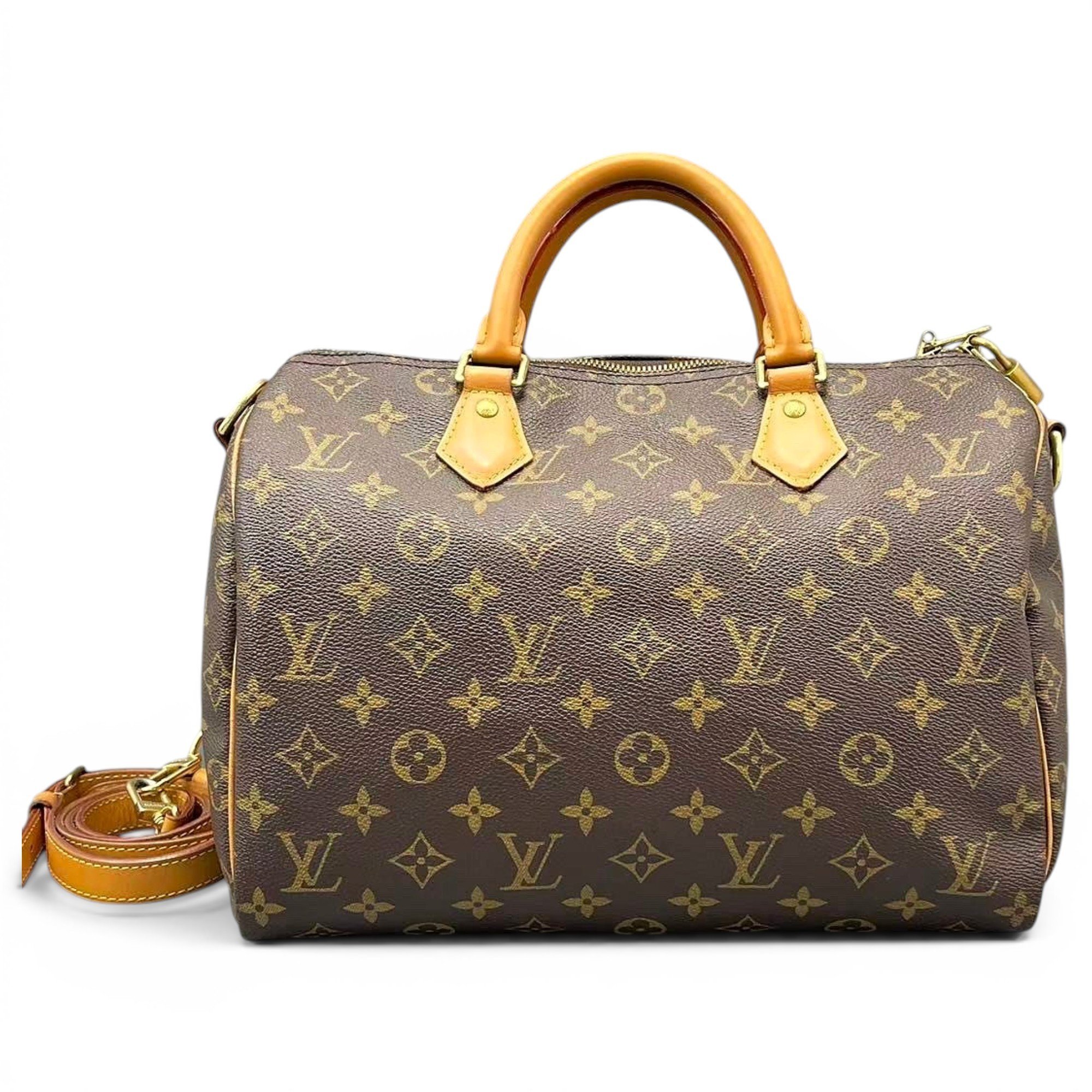Speedy leather handbag