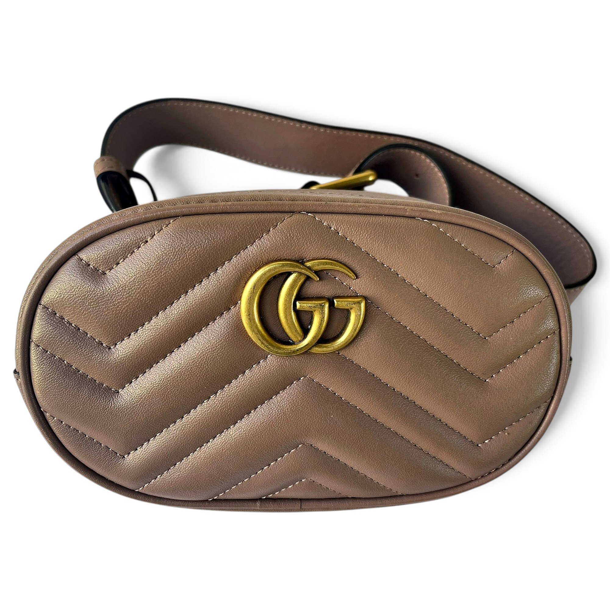 GG Marmont Oval leather bag