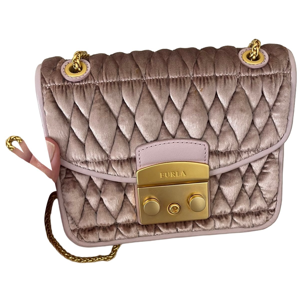 Velvet handbag