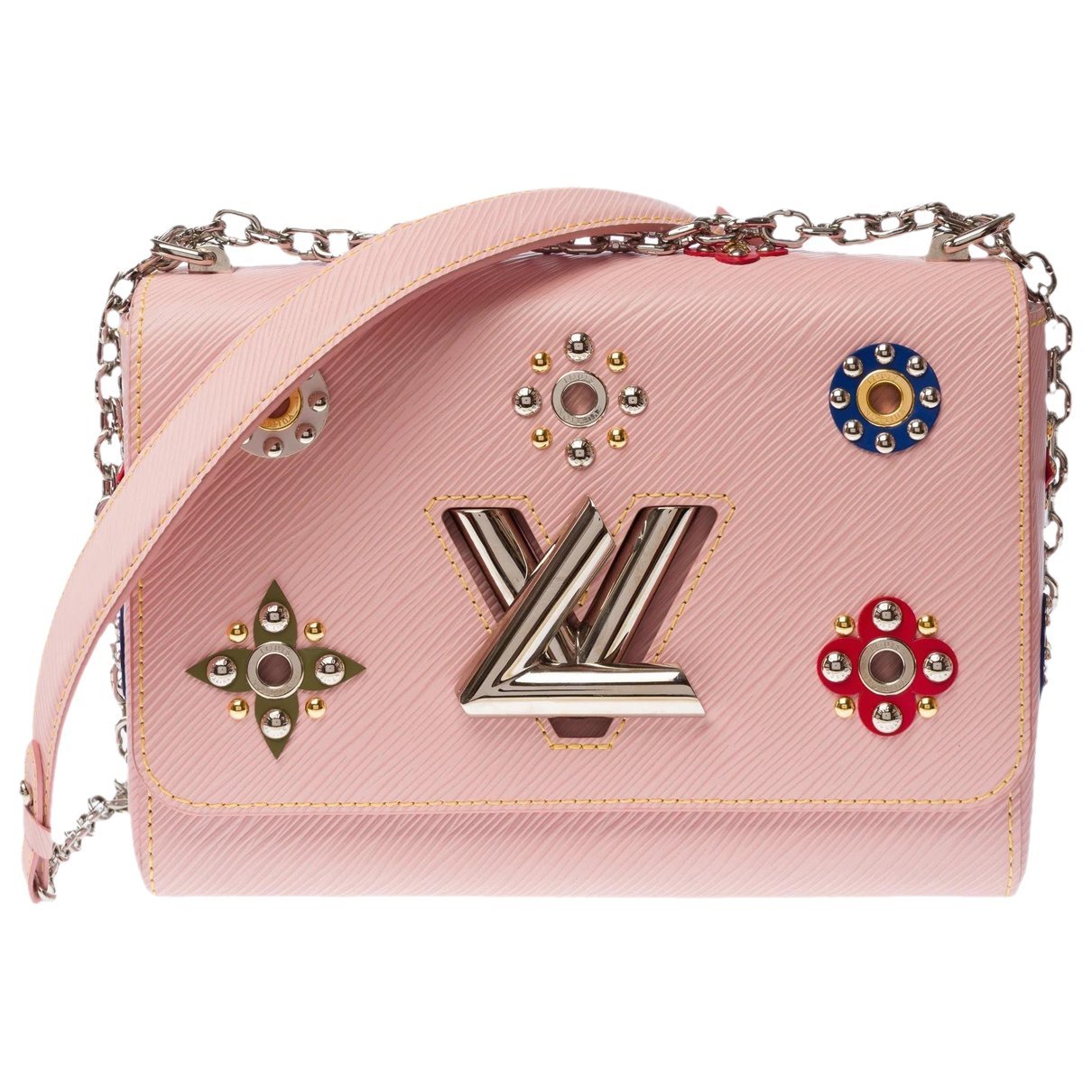 Twist leather handbag