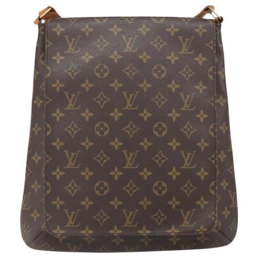 Musette leather handbag