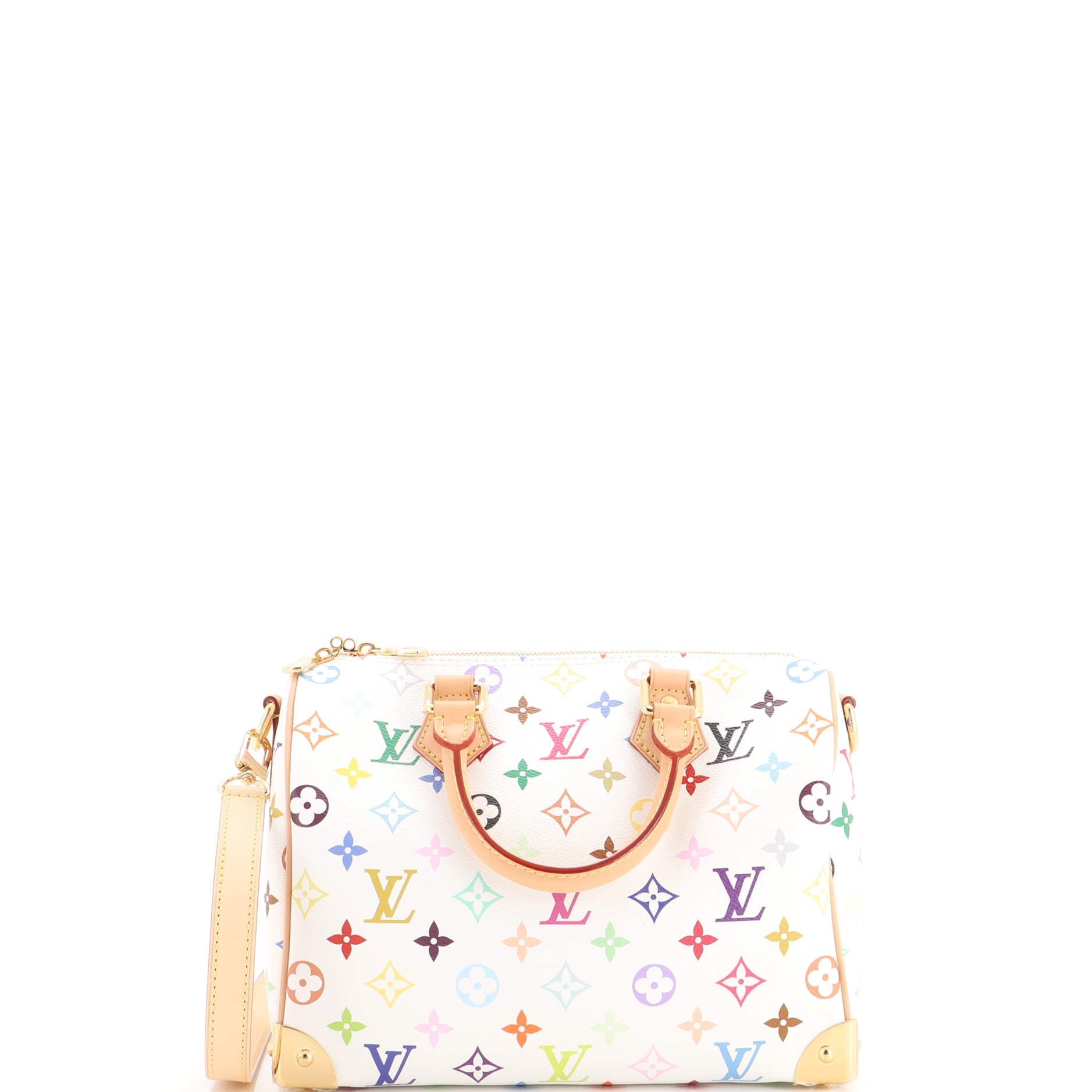 x Takashi Murakami Speedy Soft Bandouliere Bag Monogram Multicolor 25