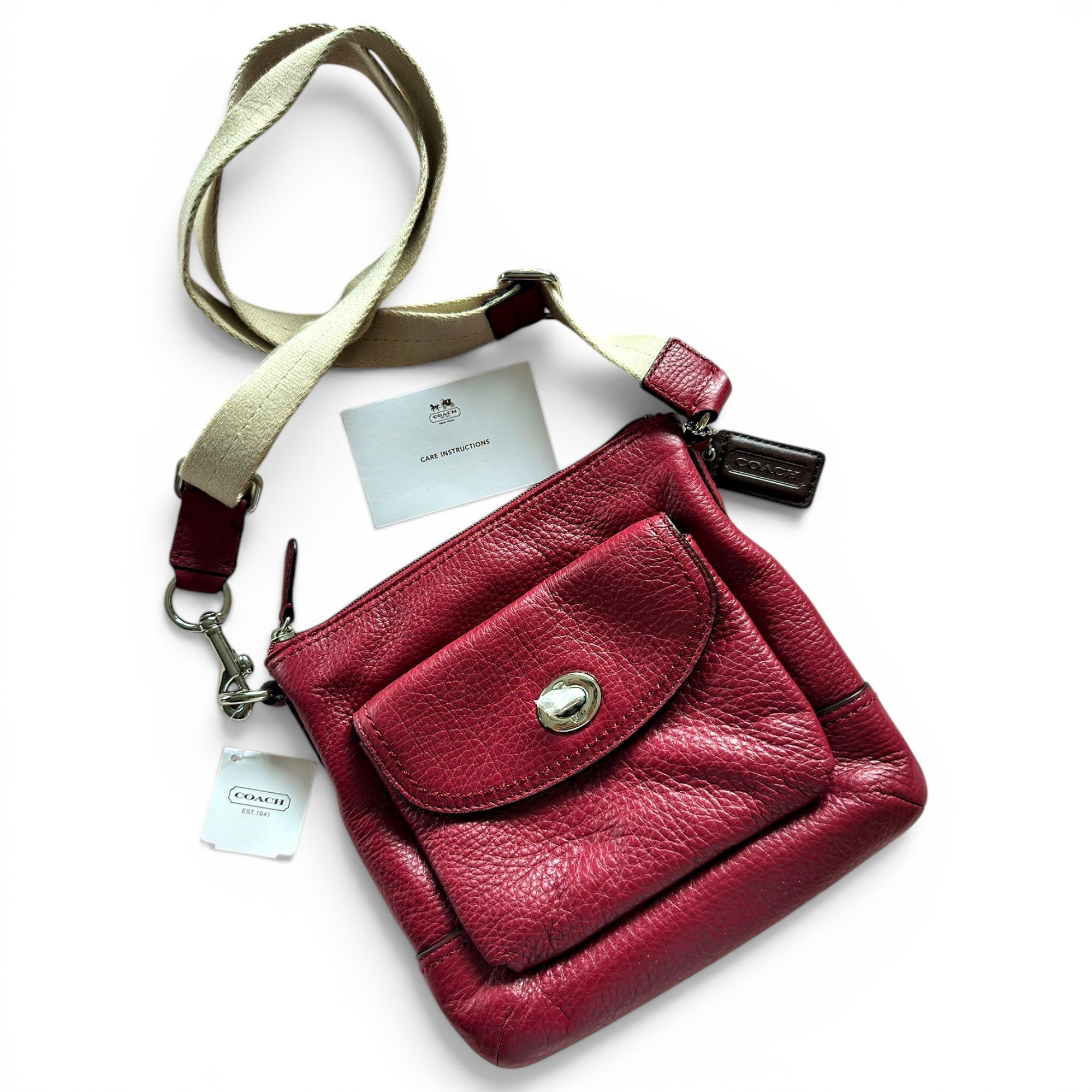 Leather crossbody bag