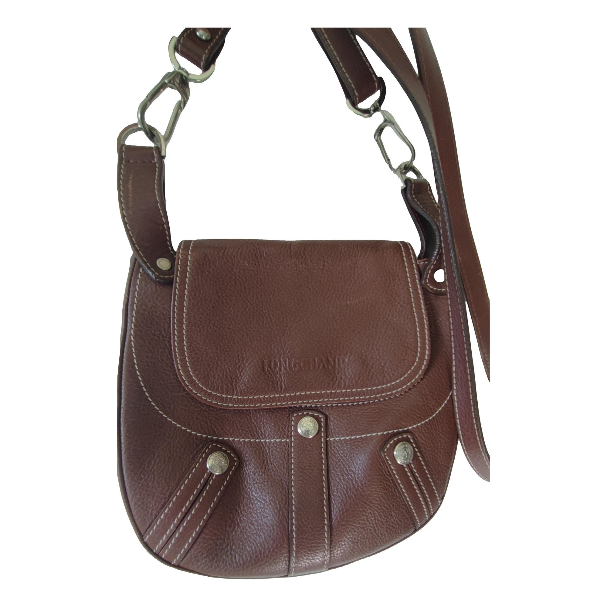 Leather clutch bag