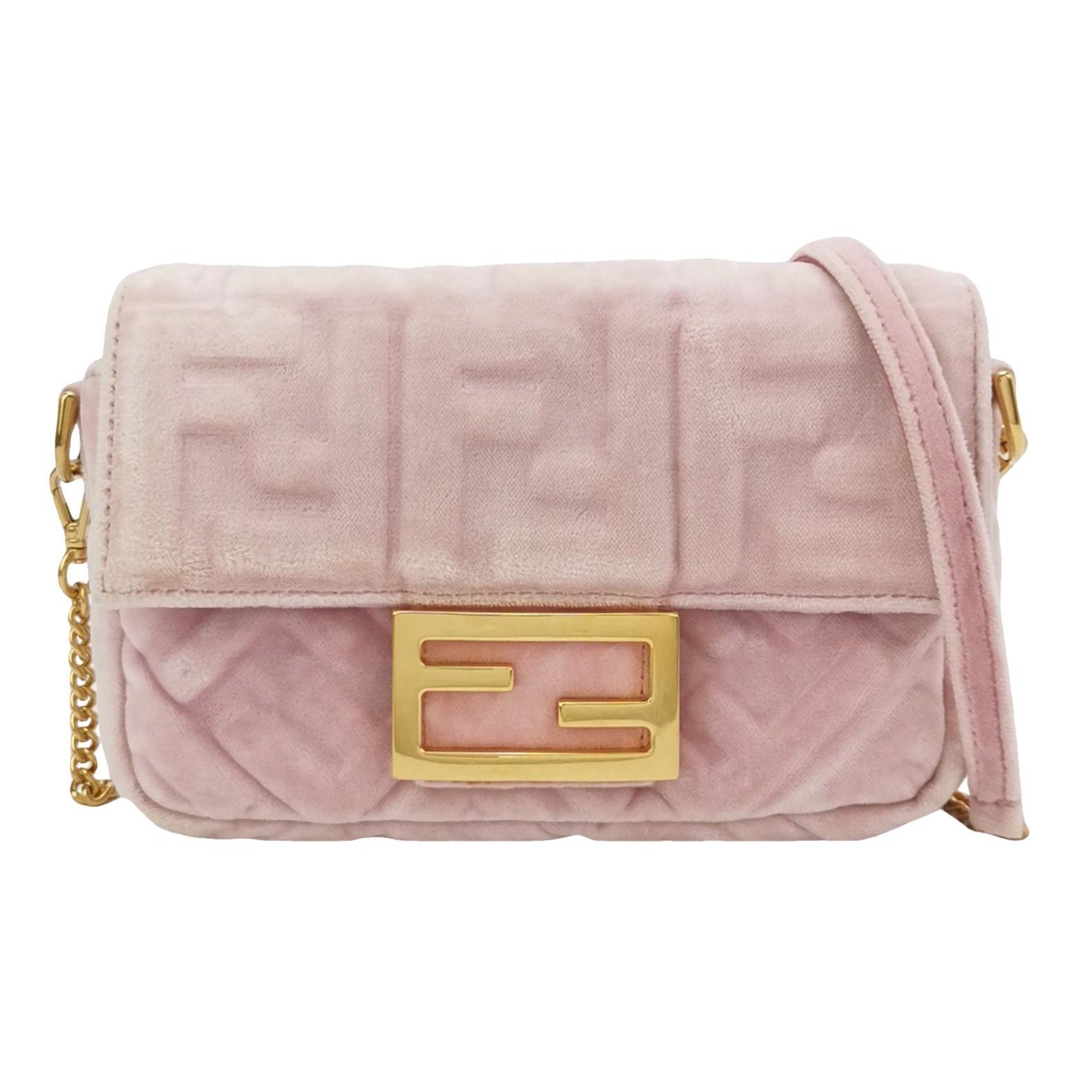 Baguette velvet handbag