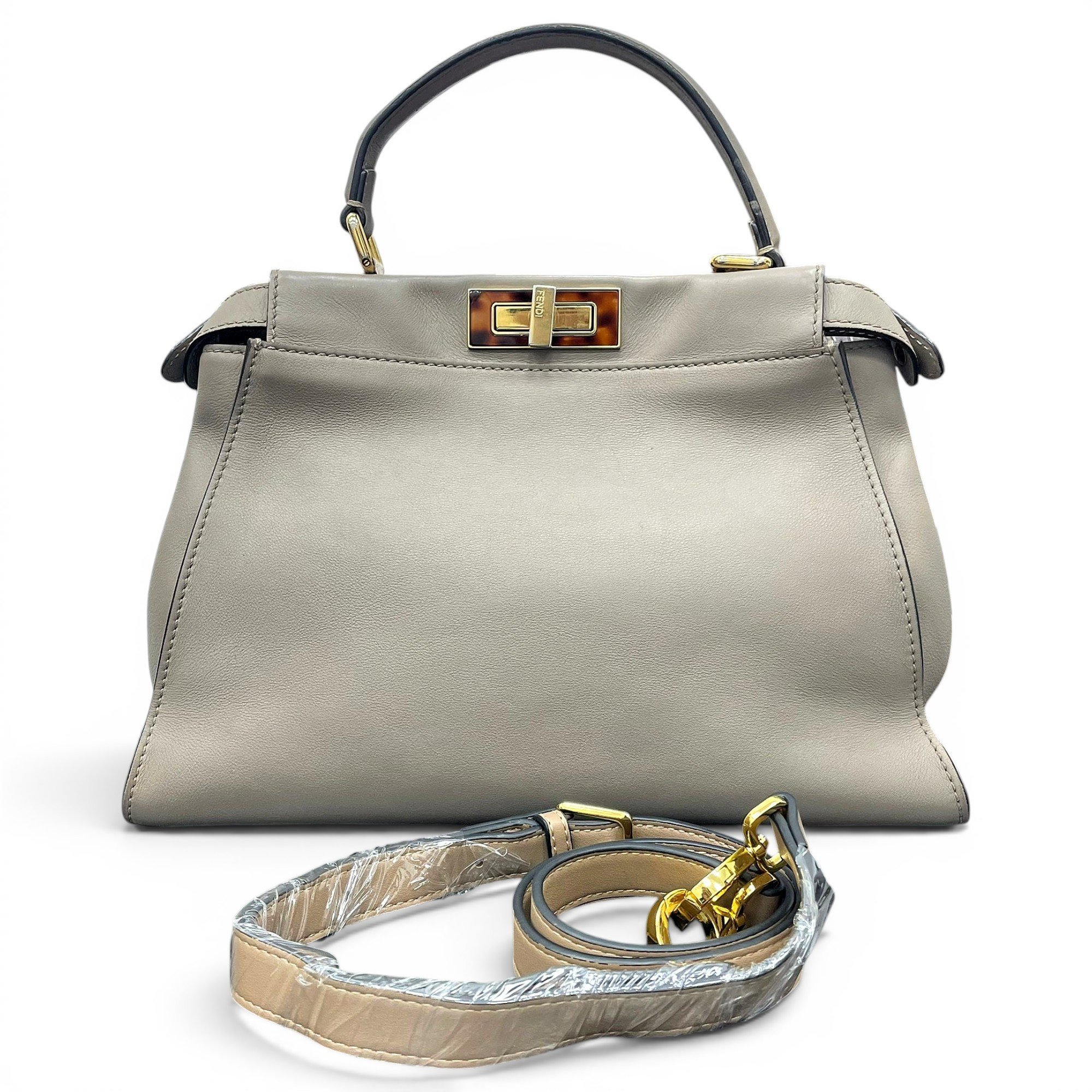 Peekaboo leather handbag