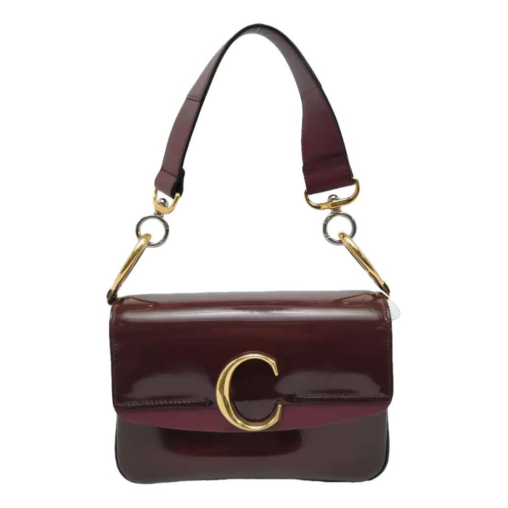Patent leather handbag