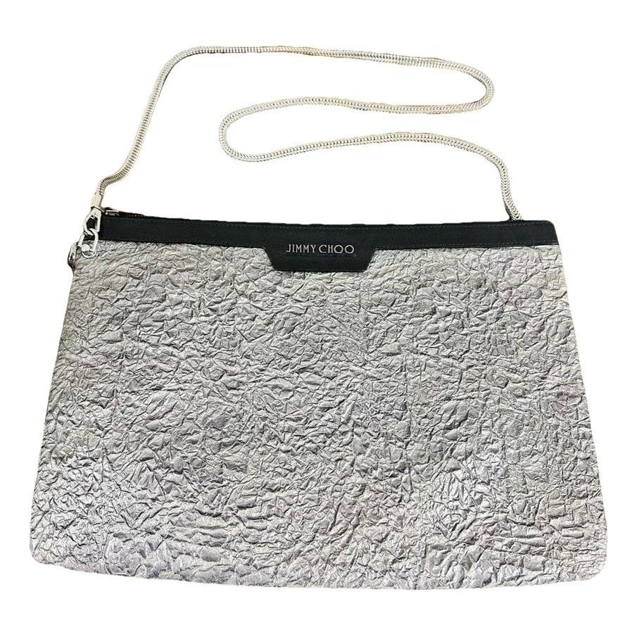 Leather clutch bag